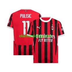 Camisola AC Milan UCL Font PULISIC 11 Homem Equipamento Primeiro 2024-2025 Manga Curta